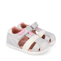 Biomecanics sandale fete din panza BAREFOOT 19-26 Pique Blanco