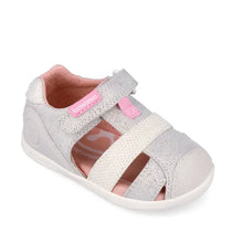 Biomecanics sandale fete din panza BAREFOOT 19-26 Pique Blanco