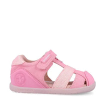Biomecanics sandale fete din panza BAREFOOT 19-26 Pique Rosa