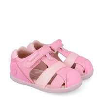 Biomecanics sandale fete din panza BAREFOOT 19-26 Pique Rosa