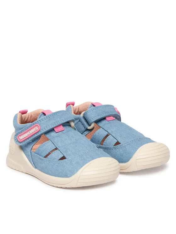 Biomecanics sandale fete din panza canvas 18-24 Lurex Jeans Imagine principală a produsului