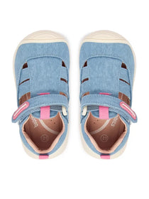 Biomecanics sandale fete din panza canvas 18-24 Lurex Jeans
