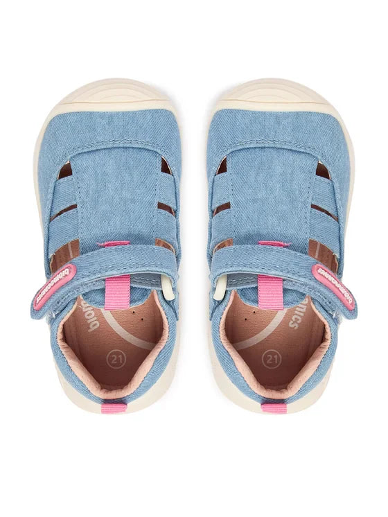 Biomecanics sandale fete din panza canvas 18-24 Lurex Jeans