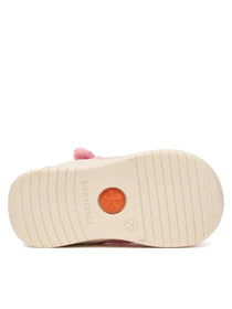 Biomecanics sandale fete din panza canvas 18-24 Lurex Rosa cu stelute