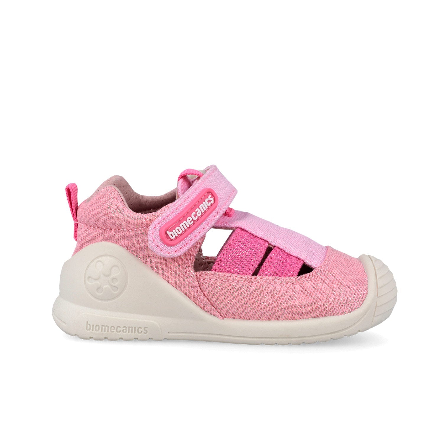 Biomecanics sandale fete din panza canvas 18-24 Lurex Rosa Imagine secundară a produsului