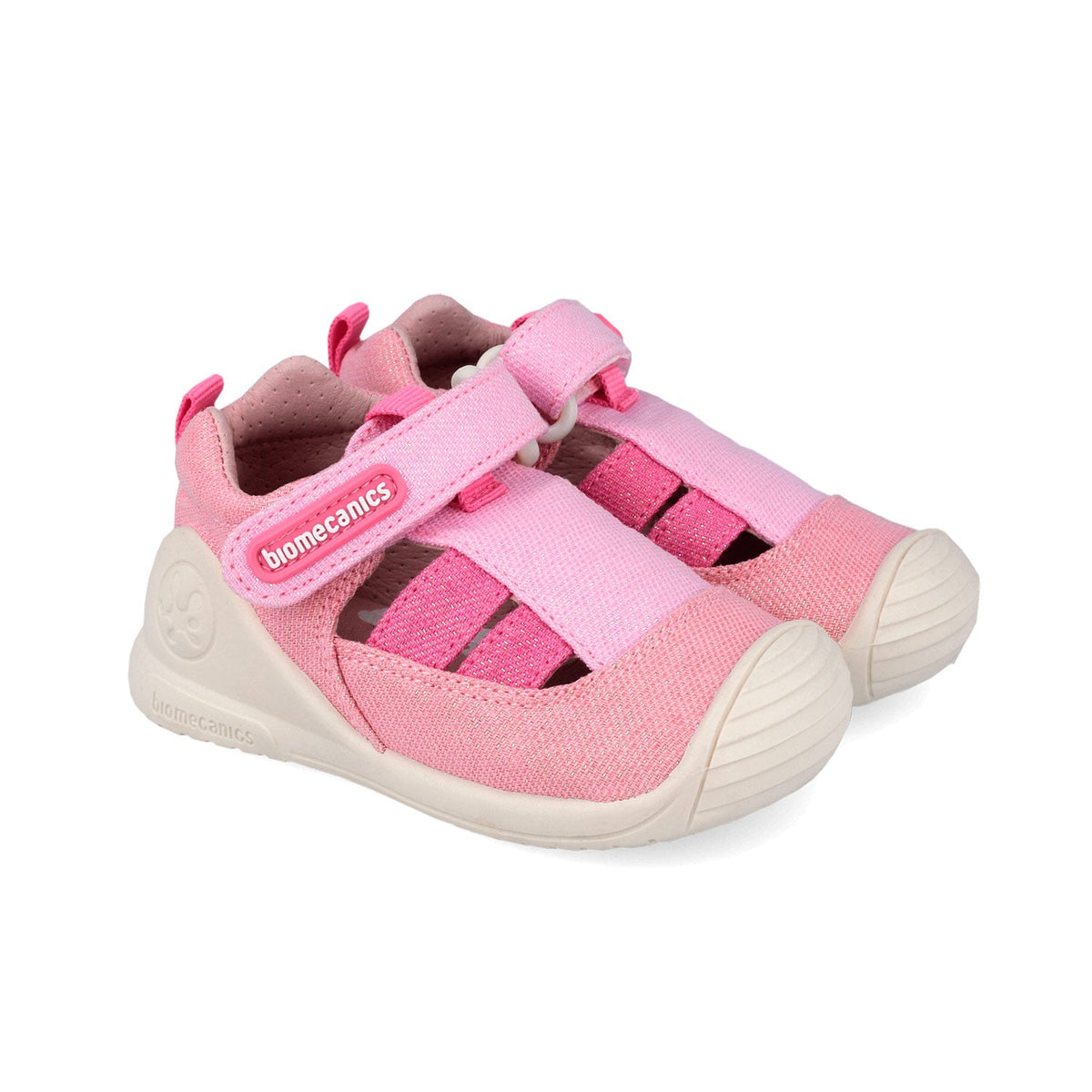 Biomecanics sandale fete din panza canvas 18-24 Lurex Rosa Imagine principală a produsului