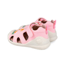 Biomecanics sandale fete din panza canvas 18-24 Pique rosa cu gasca