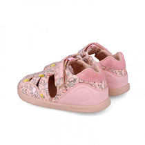 Biomecanics sandale fete din panza Primii Pasi 19-22 Pique Rosa