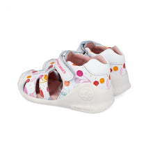 Biomecanics sandale fete Primii Pasi 18-25 Napa Blanco cu cirese