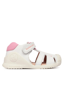 Biomecanics sandale fete Primii Pasi 18-25 Napa Blanco Ocean