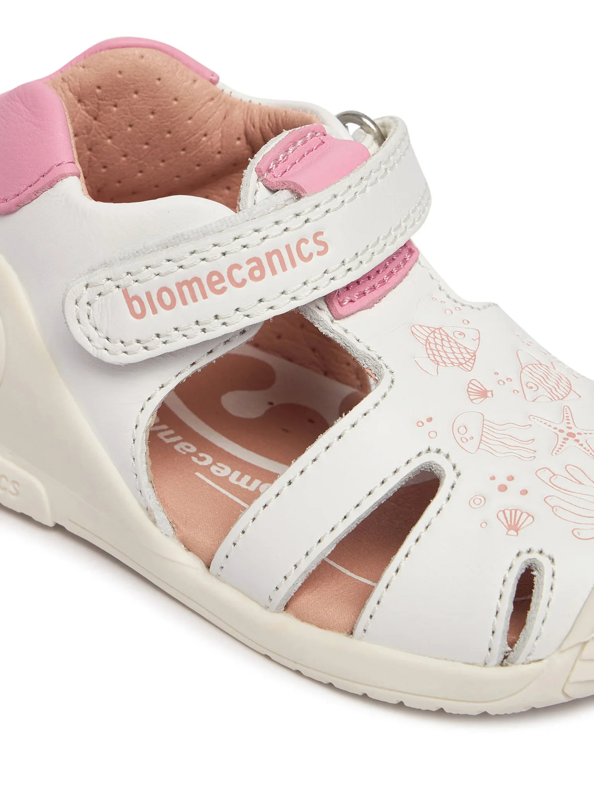 Biomecanics sandale fete Primii Pasi 18-25 Napa Blanco Ocean