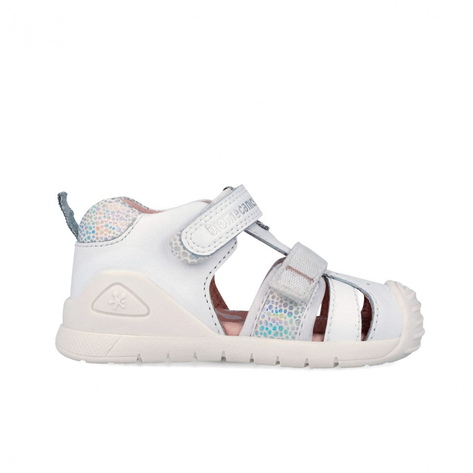 Biomecanics sandale fete Primii Pasi 18-25 Napa Blanco Y Napa