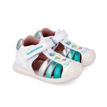 Biomecanics sandale fete Primii Pasi 18-25 Sauvage Blanco cu pestisori