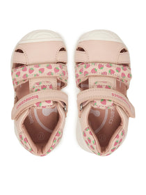 Biomecanics sandale fete Primii Pasi 18-25 Sauvage Cotton cu capsune