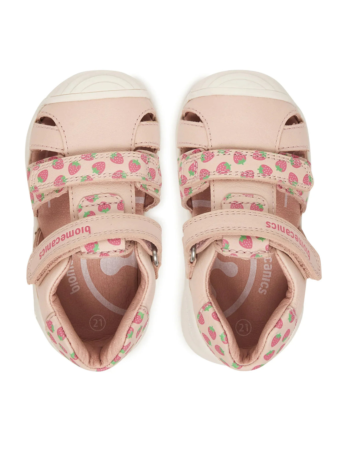 Biomecanics sandale fete Primii Pasi 18-25 Sauvage Cotton cu capsune