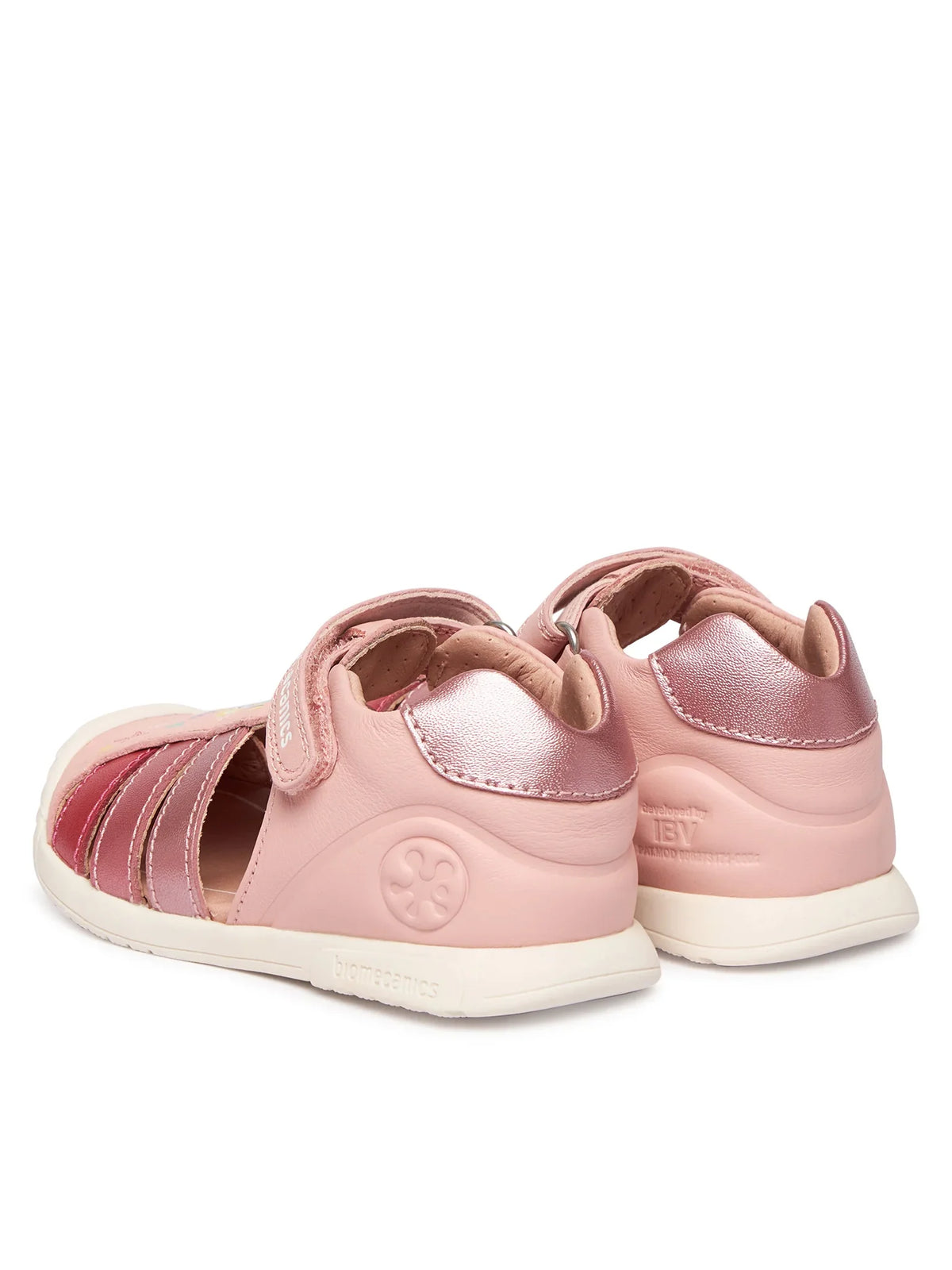 Biomecanics sandale fete Primii Pasi 18-25 Sauvage Rosa cu pestisori