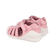 Biomecanics sandale fete Primii Pasi 18-25 Sauvage Rosa cu picatele