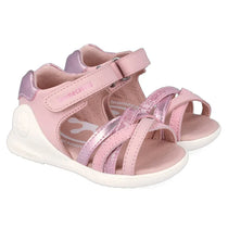 Biomecanics sandale fete cu varf deschis Primii Pasi 19-25 Sauvage Rosa