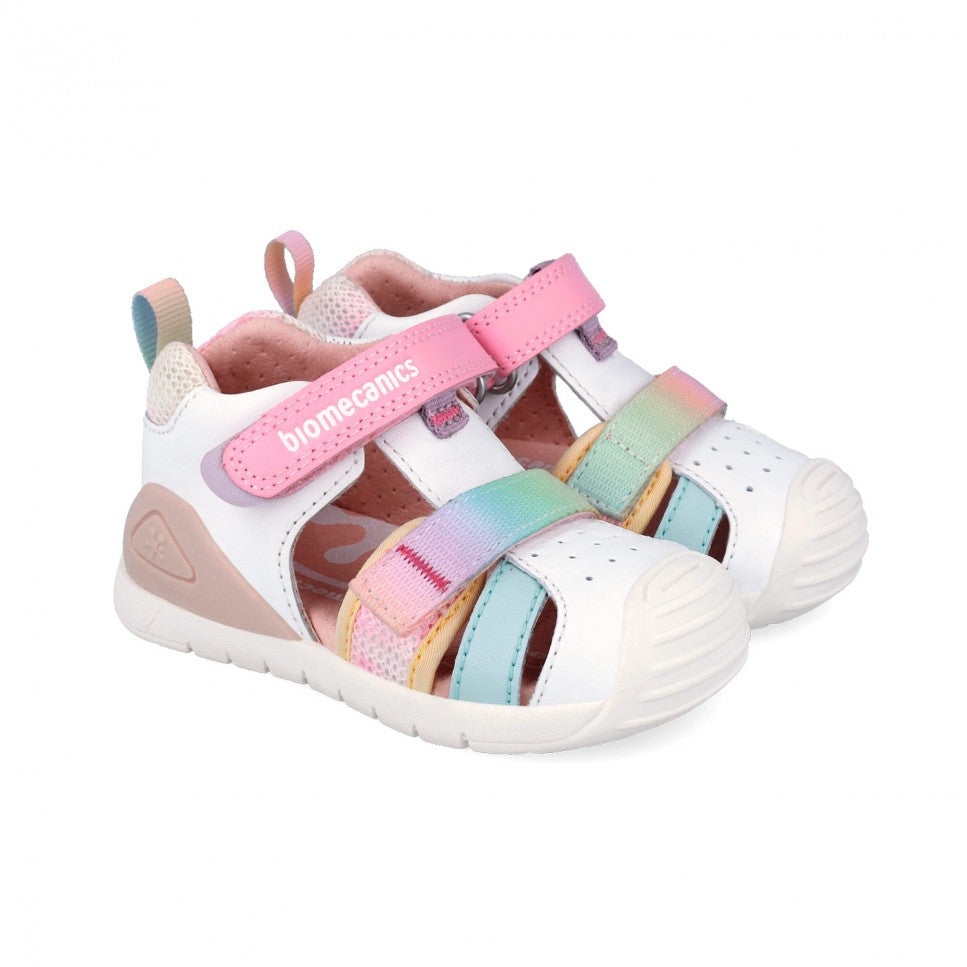 Biomecanics sandale fete Primii Pasi 20-25 Blanco Y Multicolor