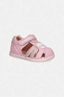 Biomecanics sandale fete Barefoot Primii Pasi cu varf protejat 19-26 Sauvage Candy cu catel