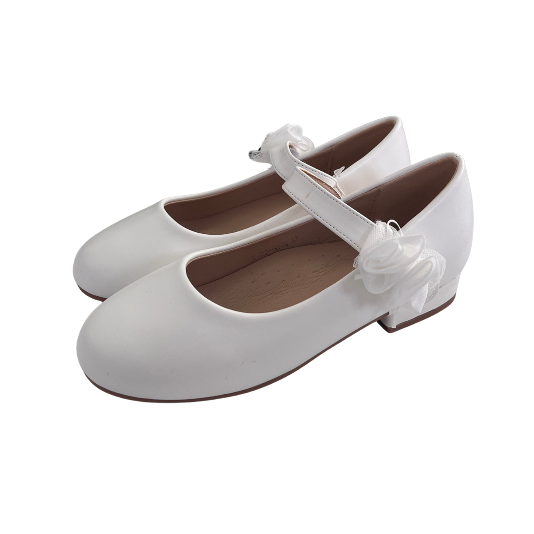 CSCK.S balerini fete cu bareta 28-35 White cu floare Imagine principală a produsului