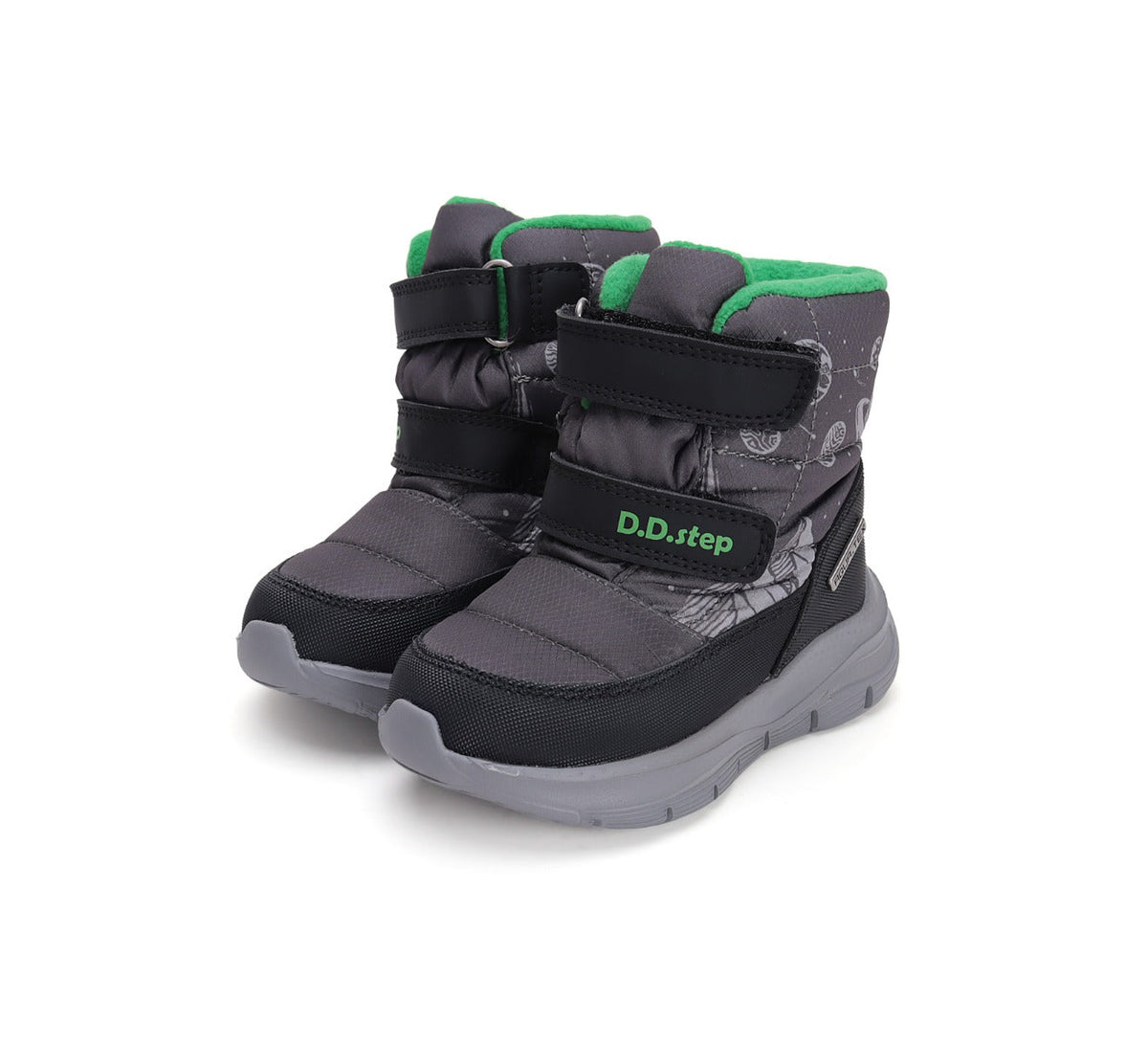 D.D.Step cizme baieti Aqua-Tex captusite 30-35 Dark Grey Space