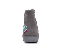 D.D.Step cizme baieti imblanite 20-25 Dark Grey cu cosmonaut