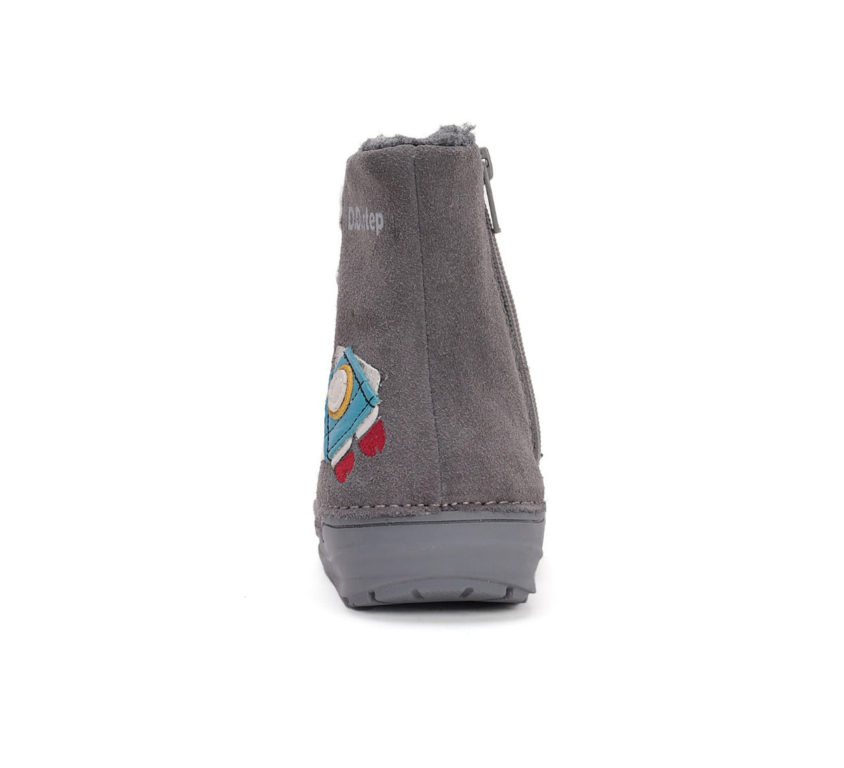 D.D.Step cizme baieti imblanite 20-25 Dark Grey cu cosmonaut
