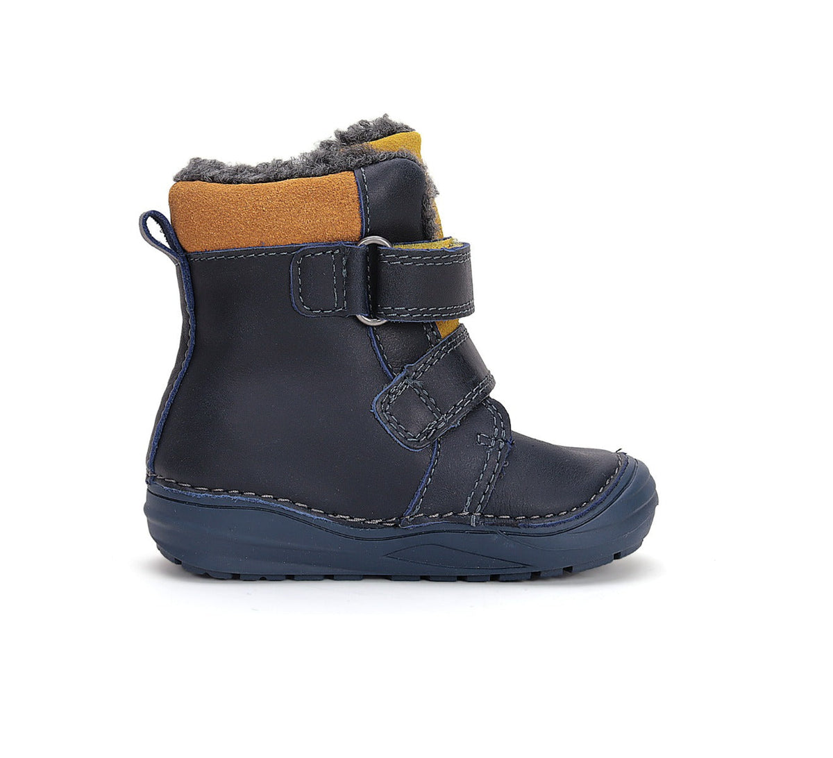 D.D.Step cizme baieti imblanite 20-25 Royal Blue cu crocodil