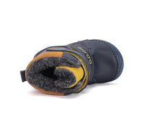 D.D.Step cizme baieti imblanite 20-25 Royal Blue cu crocodil