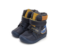 D.D.Step cizme baieti imblanite 20-25 Royal Blue cu crocodil