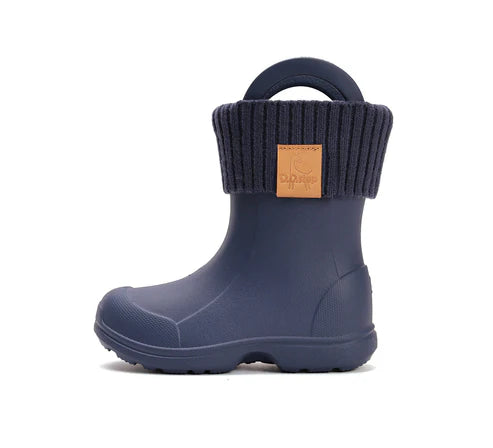 D.D.Step cizme de cauciuc baieti cu captuseala detasabila 20-31 Midnight Blue