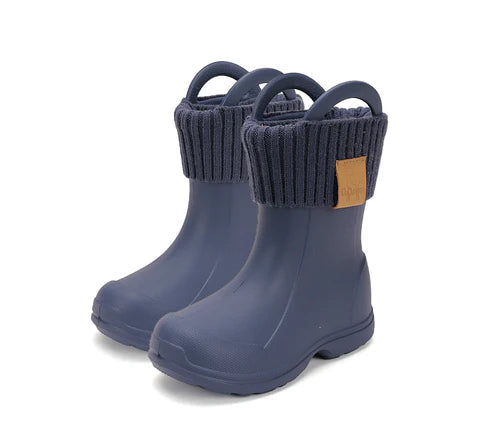 D.D.Step cizme de cauciuc baieti cu captuseala detasabila 20-31 Midnight Blue
