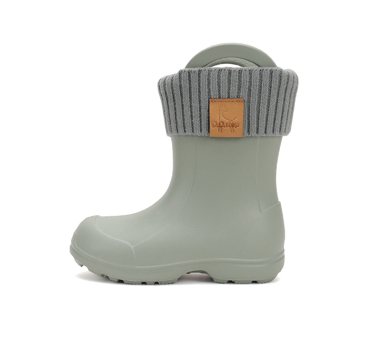 D.D.Step cizme de cauciuc baieti cu captuseala detasabila 20-31 Wayer Lily Green