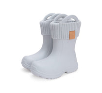 D.D.Step cizme de cauciuc baieti cu captuseala detasabila 22-33 Light Grey