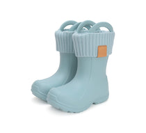 D.D.Step cizme de cauciuc baieti cu captuseala detasabila 22-33 Sea Green