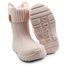 D.D.Step cizme de cauciuc fete cu captuseala detasabila 22-33 Cream