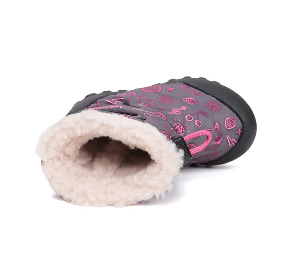 D.D.Step cizme fete Aqua-Tex imblanite 28-33 Dark Pink
