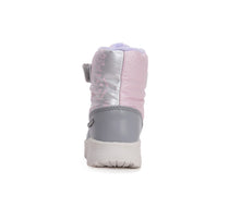 D.D.Step cizme fete Aqua-Tex imblanite 28-33 Metallic Pink cu fulgi ne zapada