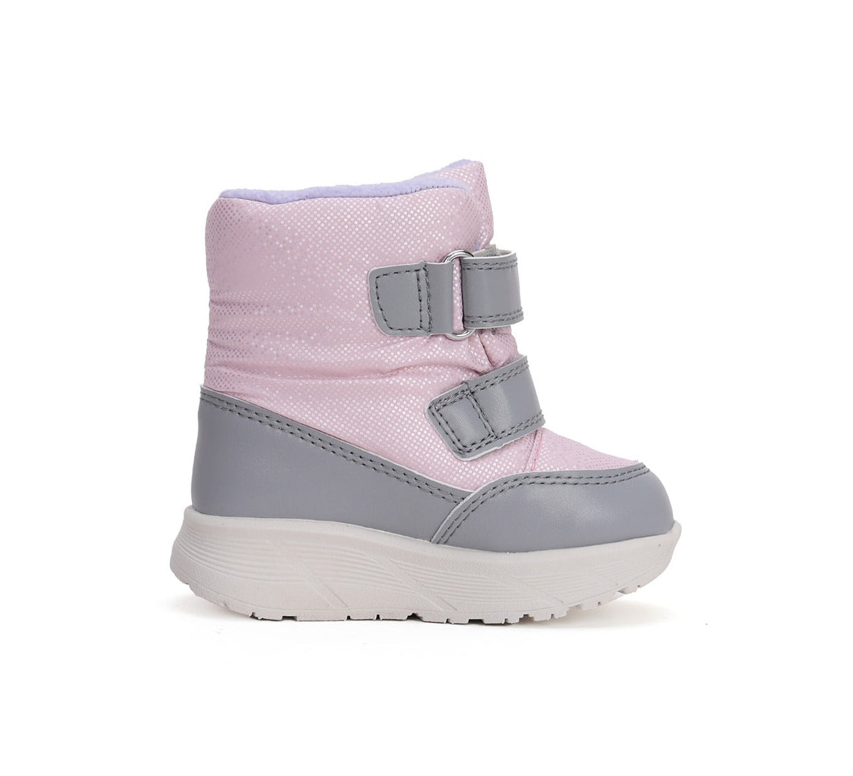 D.D.Step cizme fete Aqua-Tex imblanite 28-33 Metallic Pink cu fulgi ne zapada