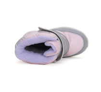 D.D.Step cizme fete Aqua-Tex imblanite 28-33 Metallic Pink cu fulgi ne zapada