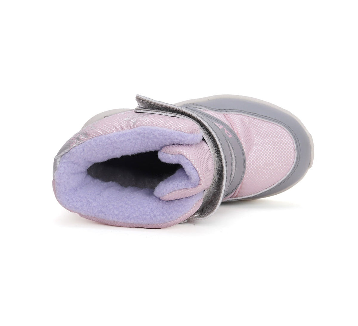 D.D.Step cizme fete Aqua-Tex imblanite 28-33 Metallic Pink cu fulgi ne zapada