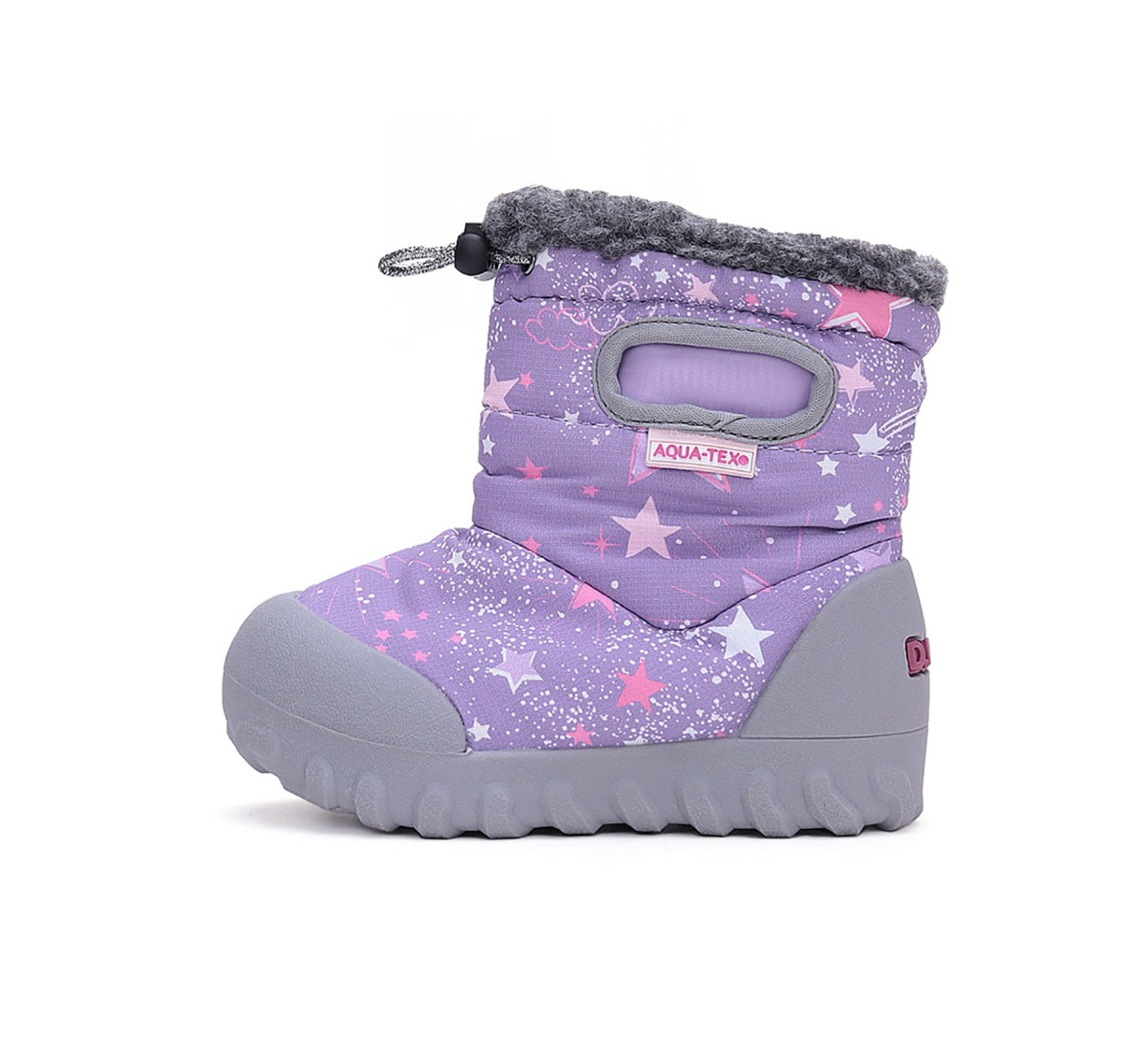D.D.Step cizme fete Aqua-Tex imblanite 28-33 Mauve cu stele Imagine secundară a produsului