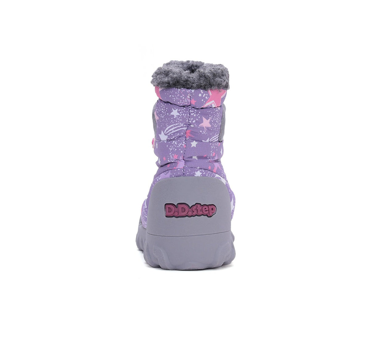 D.D.Step cizme fete Aqua-Tex imblanite 28-33 Mauve cu stele