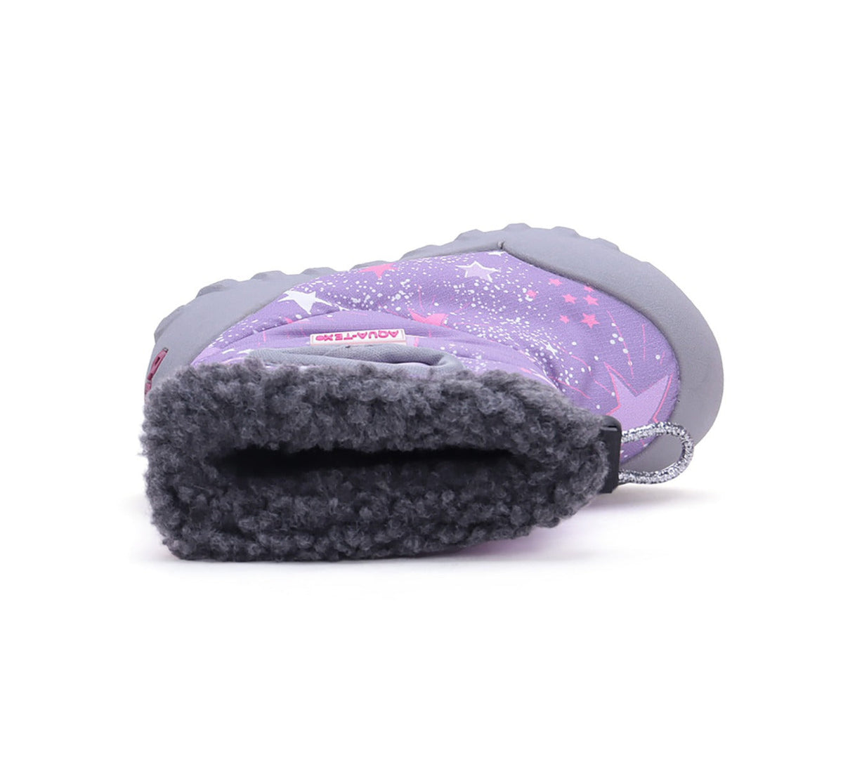 D.D.Step cizme fete Aqua-Tex imblanite 28-33 Mauve cu stele