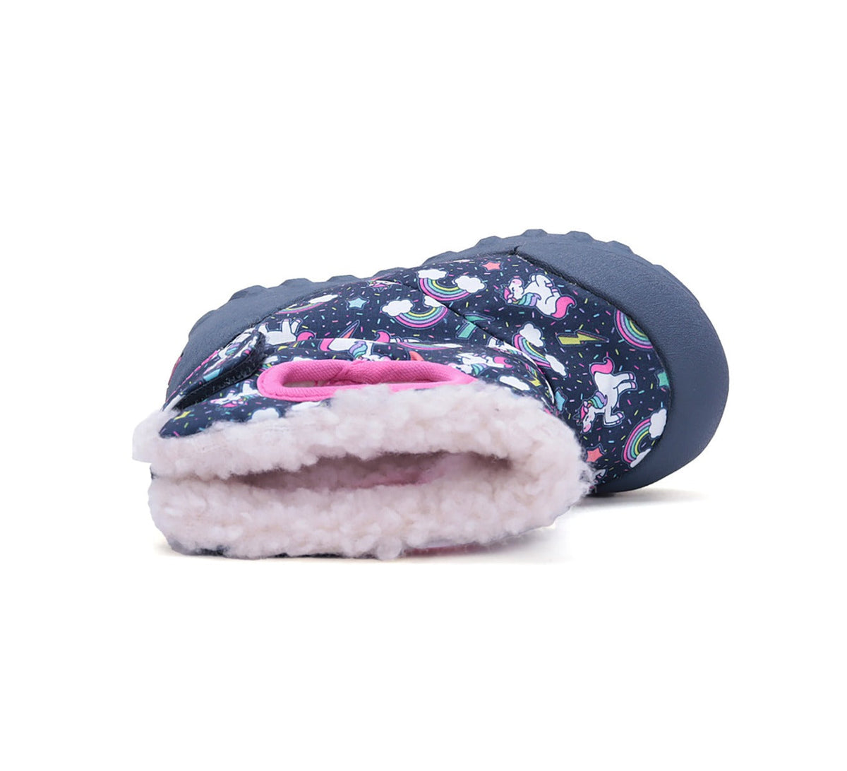 D.D.Step cizme fete Aqua-Tex imblanite 28-33 Royal Blue cu unicorn