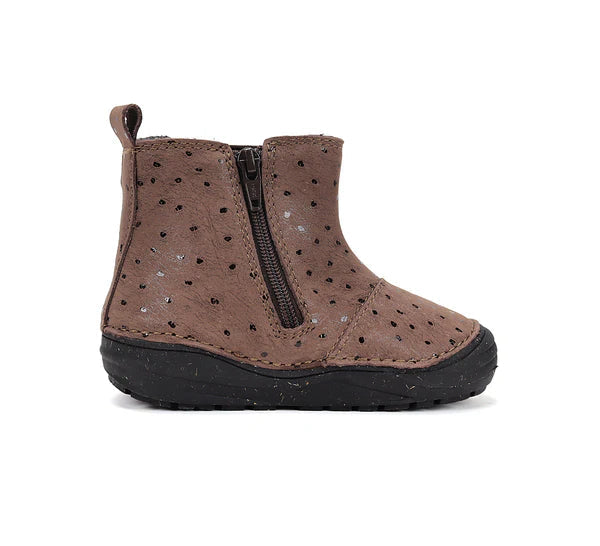 D.D.Step cizme fete imblanite 26-31 Chocolate cu buline