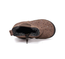 D.D.Step cizme fete imblanite 20-25 Chocolate cu buline