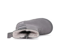 D.D.Step cizme fete imblanite 20-25 Drak Grey cu inimioare