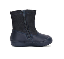 D.D.Step cizme fete imblanite Primii Pasi 20-25 Royal Blue cu pinguin
